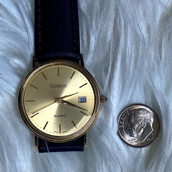 Fine VINTAGE 14K GOLD Geneve Men's Quartz Watch 🌻 - Picture 4 of 8